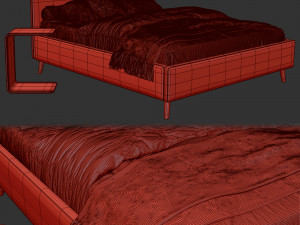 Polsterbett Mattis I 3D Model