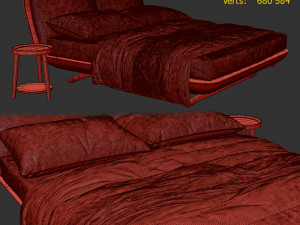 Biggie bed by twils 3D 모델