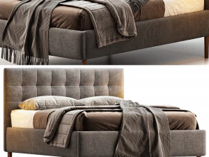 Cama Emmet de West Elm Modelo 3D
