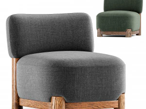 Cadeira Mot de West Elm Modelo 3D