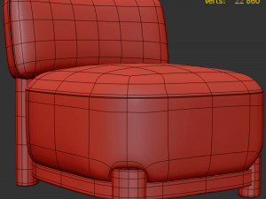 Mot Chair by West Elm 3D 모델