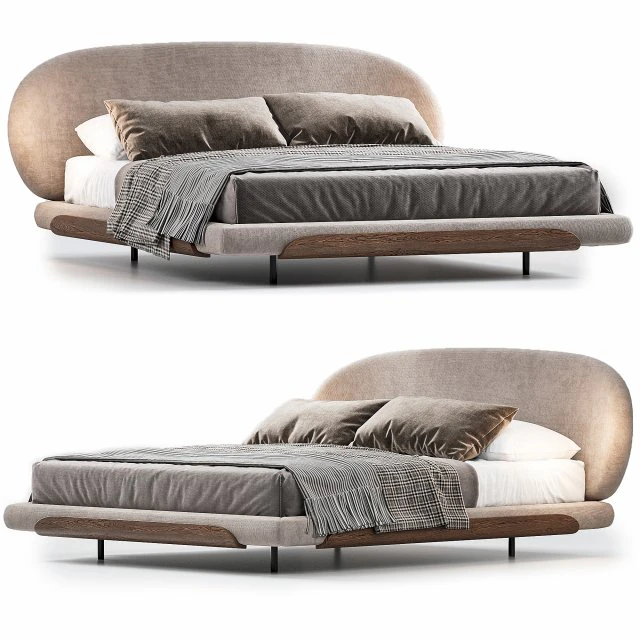 Olos bed by bonaldo 3D Model .c4d .max .obj .3ds .fbx .stl .blend 