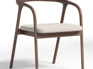 木の椅子 3Dモデル