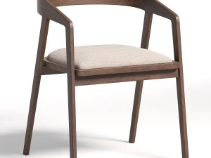 木の椅子 3Dモデル