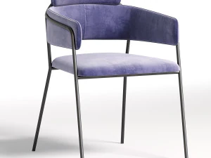 Kitchen chair Napoli gray 3D Model