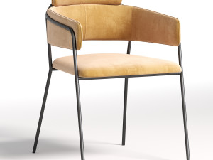 Kitchen chair Napoli gray 3D Model