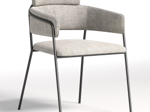 Kitchen chair Napoli gray 3D Model