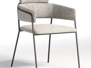 Kitchen chair Napoli gray 3D Model