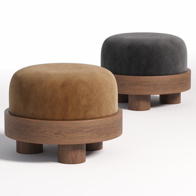 Minimalist Ottoman Modèle 3D .c4d .max .obj .3ds .fbx .stl .blend 
