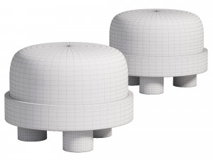 Minimalist Ottoman Modèle 3D