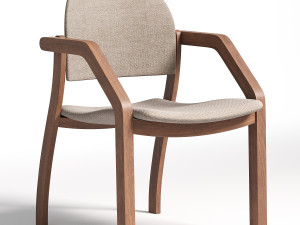 Wood armchair 3D Model