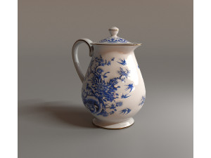 Porcelain teapot Model 3D