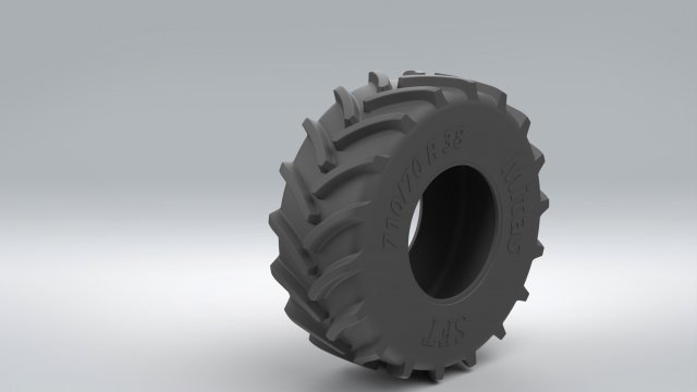 TIRE 710-70 R38 MITAS 3D 打印模型 .c4d .max .obj .3ds .fbx .stl .blend 