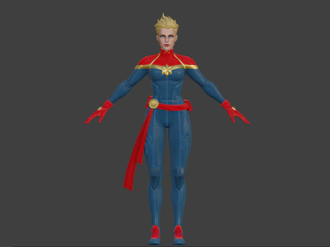 캡틴 마블 3D 모델