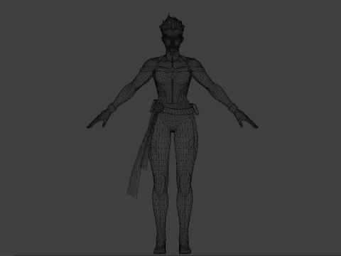 Capitan Marvel 3D मॉडल