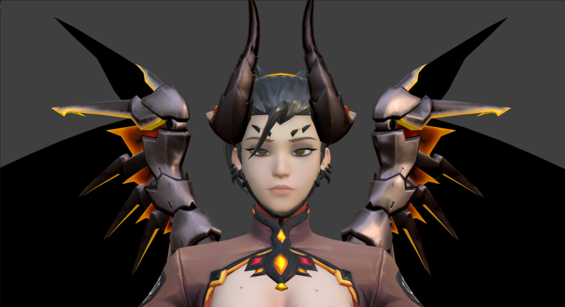 Devil Mercy Model 3D .c4d .max .obj .3ds .fbx .stl .blend 