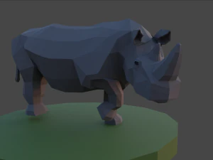 Lowpoly African Animal Pack 3D Model