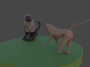 Lowpoly African Animal Pack 3D Модель