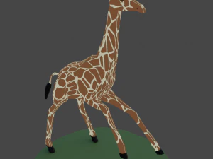 Lowpoly African Animal Pack 3D Model