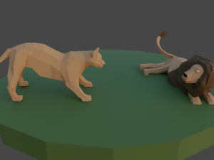 Lowpoly African Animal Pack 3D Модель