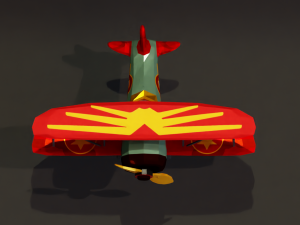 Lowpoly Cartoon Plane Pack 3D Modell