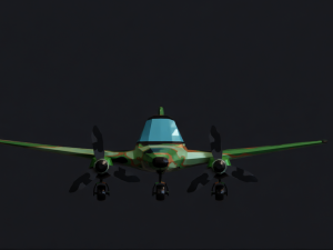 Lowpoly Cartoon Plane Pack 3D Modell