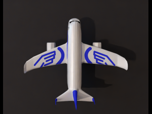 Lowpoly Cartoon Plane Pack 3D Modell