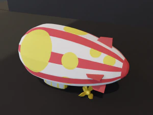 Lowpoly Cartoon Plane Pack 3D Model