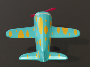 Lowpoly Cartoon Plane Pack 3D Modell