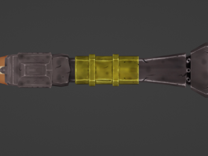 Lowpoly Stylized Pistol 3D Модель