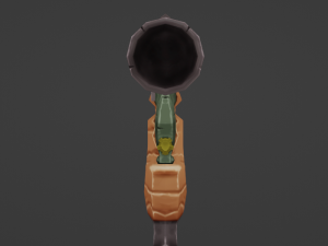 Lowpoly Stylized Pistol 3D Модель