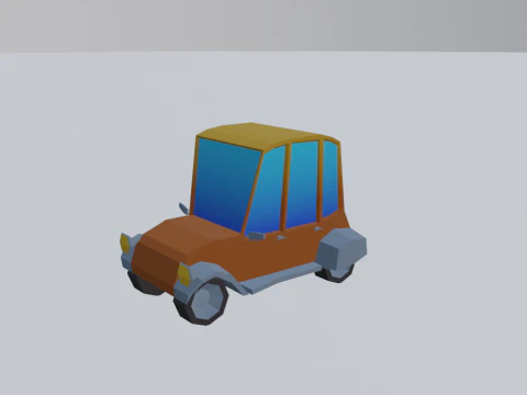 Lowpoly Car Pack 3D Model