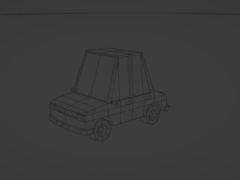 Lowpoly Car Pack 3D Model