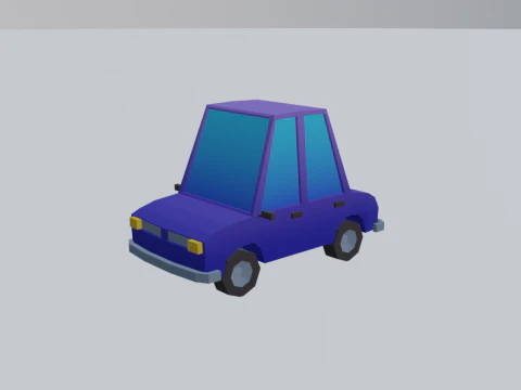 Lowpoly Car Pack 3D Model