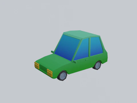 Lowpoly Car Pack 3D Model