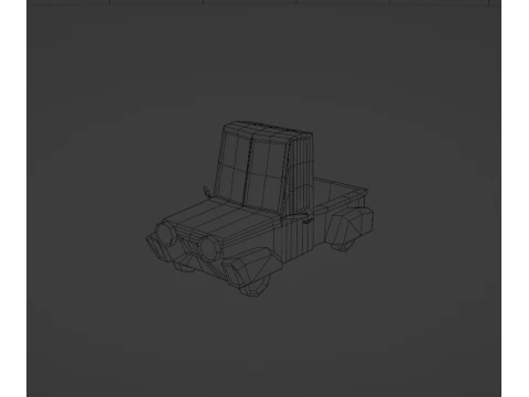 Lowpoly Car Pack 3D Model