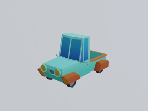 Lowpoly Car Pack 3D Model
