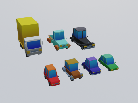 Lowpoly Car Pack Modelo 3D