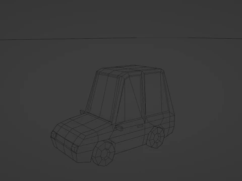 Lowpoly Car Pack 3D Model