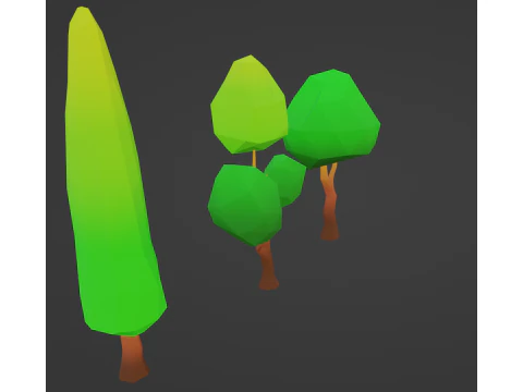 Lowpoly Tree Pack 3D Model