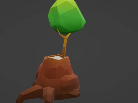 Lowpoly Tree Pack 3D Model