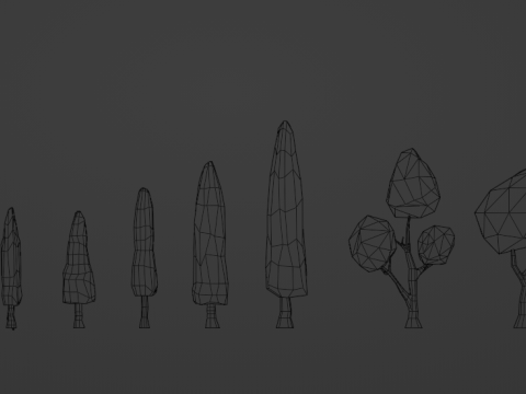 Lowpoly Tree Pack Modelo 3D