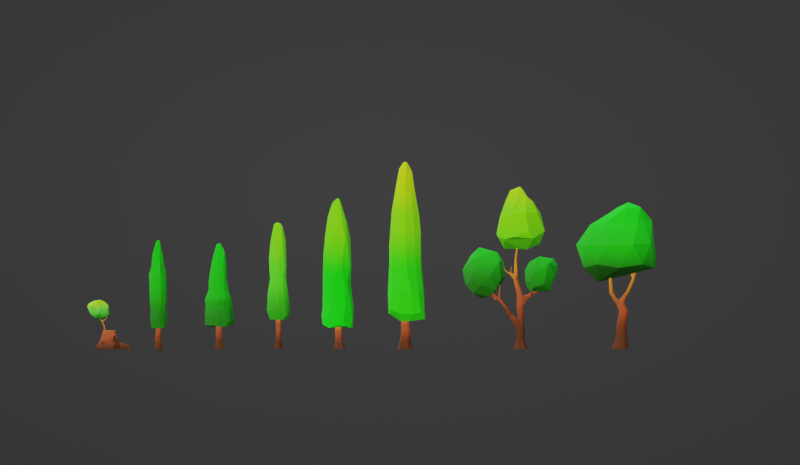 Lowpoly Tree Pack Modelo 3D .c4d .max .obj .3ds .fbx .stl .blend 