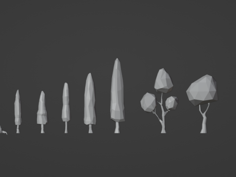 Lowpoly Tree Pack Modelo 3D