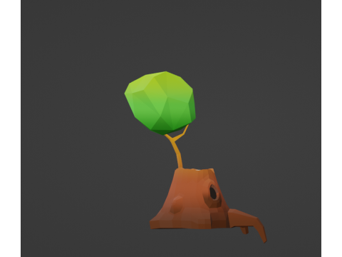 Lowpoly Tree Pack Modelo 3D