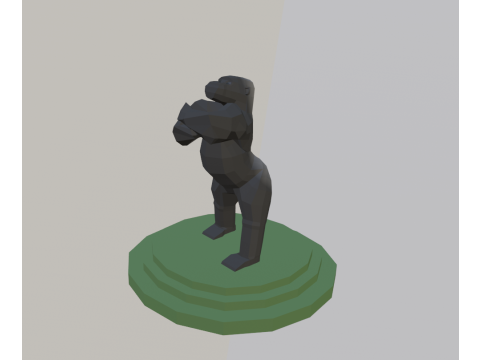 Gorilla Lowpoly 3d Modelo 3D