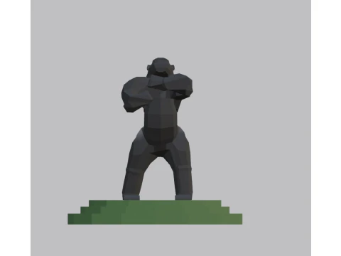Gorilla Lowpoly 3d 3D Model