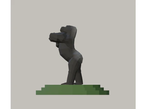 Gorilla Lowpoly 3d 3D Model