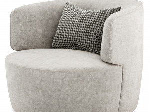 Elaine armchair by Molteni 3D Model