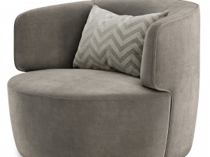 Elaine armchair by Molteni 3D मॉडल